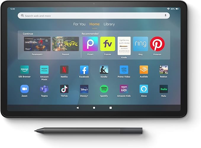 Like-New Amazon Fire Max 11 Tablet (64 GB, Gray) Creativity Stylus Bundle