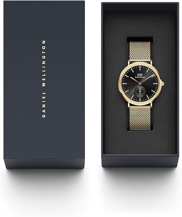 Daniel Wellington Classic Multi-Eye Men's Watch – 40mm Stainless Steel Case, Japanese Quartz Movement, Leather Strap, Water Resistant, Analog Watch for Men