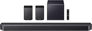 Samsung Q990F 11.1.4ch Q Series Subwoofer + Rear Speaker, Wireless Dolby Atmos, Q-Symphony, Game Mode Pro, Adaptive Sound (HW-Q990F, 2025)